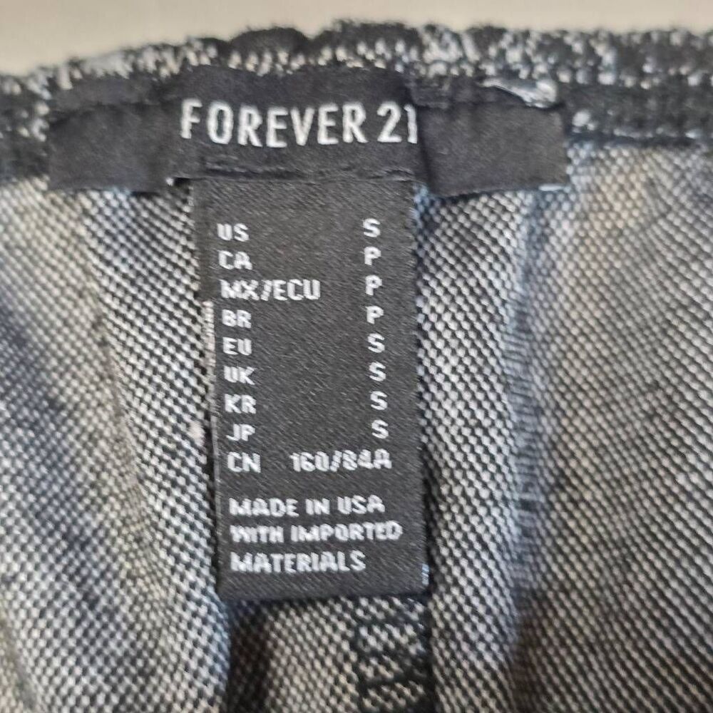 Forever 21 Plaid Mini Dress Black White Small - Picture 7 of 9
